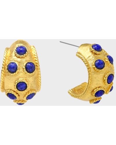 Ben-Amun Hoop Earrings - Metallic
