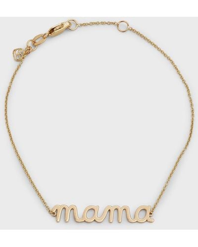 Sydney Evan 14K Mama Script Bracelet - Natural