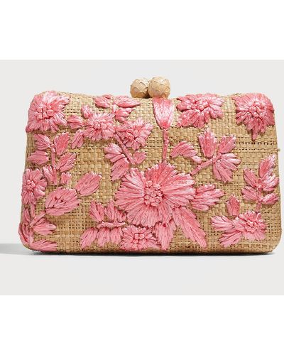 Serpui Charlotte Flower Chain Shoulder Bag - Pink