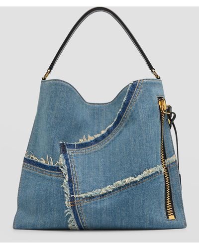 Tom Ford Alix Hobo Small - Blue