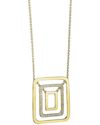 Mimi So 18k Diamond Piece Pendant Necklace - Metallic