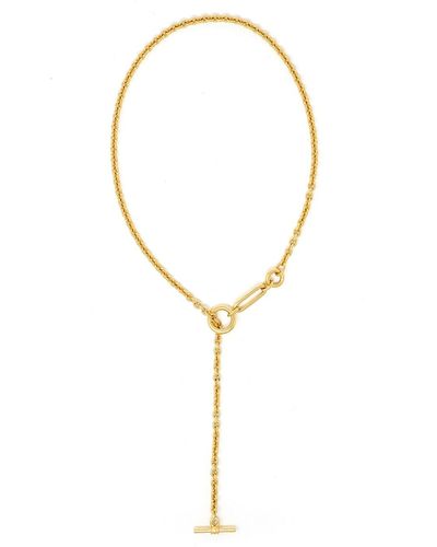 Ben-Amun Small Link Chain Necklace - White