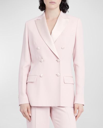 Kiton Double-Breasted Tuxedo Jacket - Pink