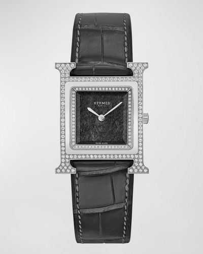 Hermès Heure H Watch, 30 Mm - Gray