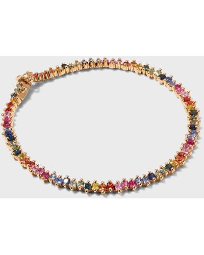 KALAN by Suzanne Kalan Rose Gold Medium Princess-cut Bracelet - Multicolor