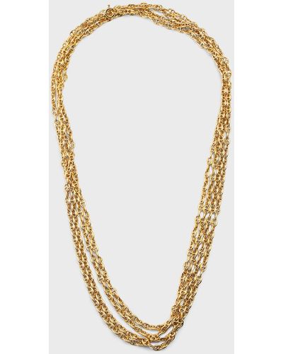 NM Estate Estate 14k Yellow Gold Anchor Link Chain Necklace, 72.5"l - Metallic