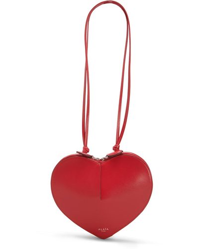 Alaïa Le Coeur Crossbody Bag - Red