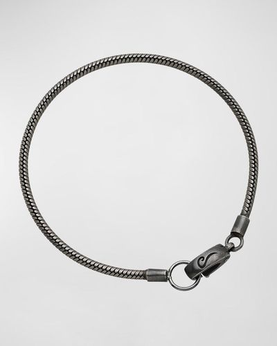 Marco Dal Maso Classy Oxidized Bracelet - Metallic