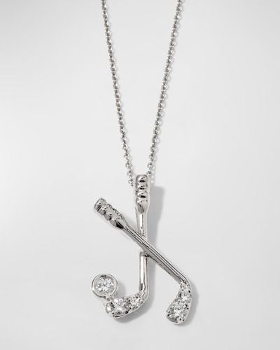 Roberto Coin Golf Tiny Treasure Necklace In White Gold