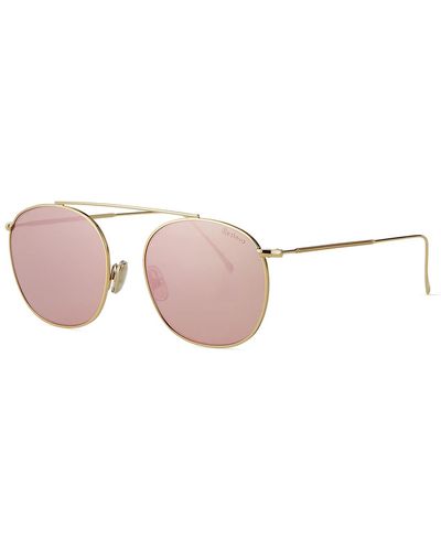 Illesteva Mykonos Ii Steel Aviator Sunglasses - Pink