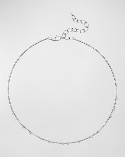 Mattia Cielo 18k White Gold Diamond Necklace - Natural