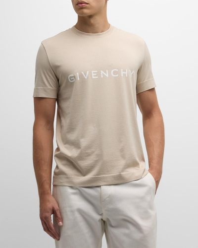 Givenchy Basic Logo Crew T-Shirt - Natural