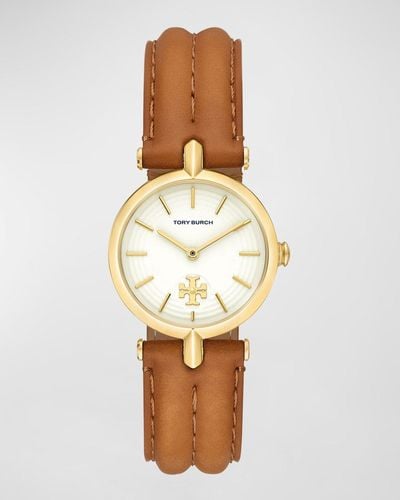 Tory Burch The Kira Leather Strap Watch - Multicolor