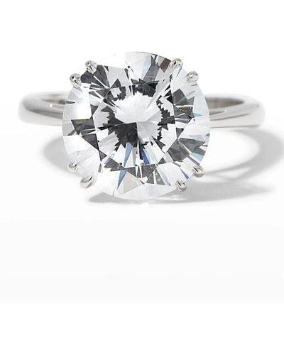 Fantasia by Deserio Large Cubic Zirconia Solitaire Ring, Size 6-8 - White