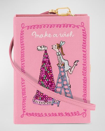 Olympia Le-Tan Make A Wish Book Clutch Bag - Pink