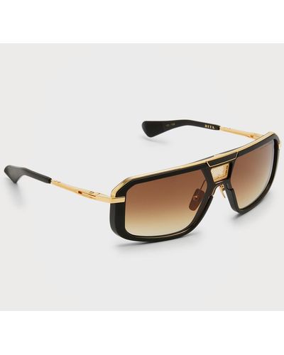 Dita Eyewear Mach-eight Aviator Sunglasses - Natural