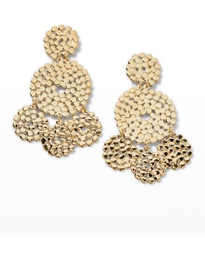 Gas Bijoux Lucky Small Sequin Earrings - Metallic