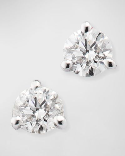 Neiman Marcus 18k White Gold Martini Diamond Earrings