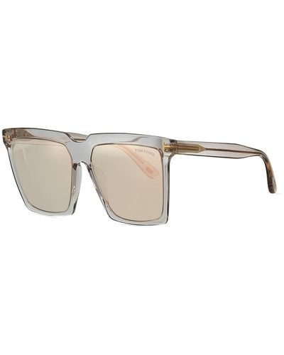Tom Ford Sabrina 2 Square Acetate Sunglasses - White