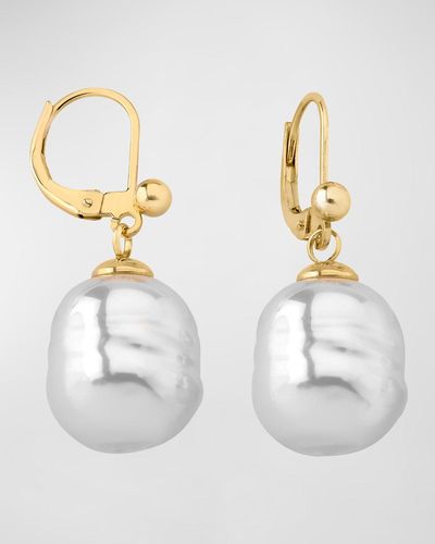 Majorica Agora Pearl Drop Earrings - White