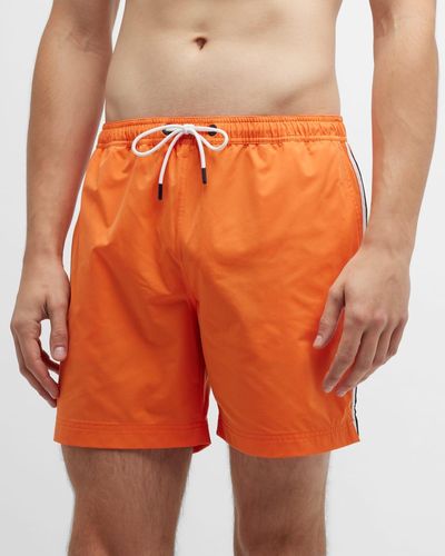 Swims Amalfi Side-Stripe Swim Shorts - Orange