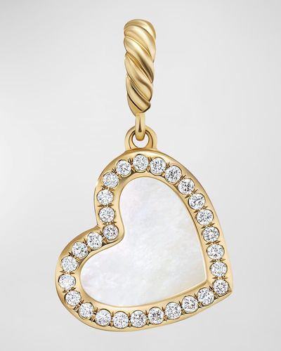 David Yurman Dy Elements Heart Pendant With Diamonds - Metallic