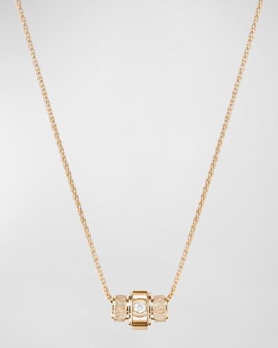 Piaget Possession Palace 18k Rose Gold Diamond Pendant Necklace - White