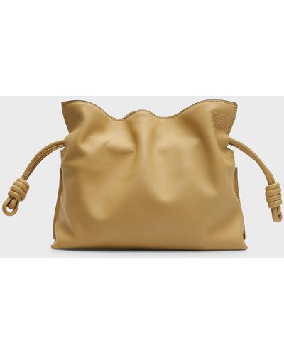 Loewe Flamenco Mini Clutch Bag - Natural
