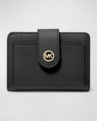 MICHAEL Michael Kors Charm Small Pocket Compact Wallet - Black