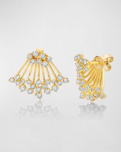 Graziela Gems 18k Yellow Gold Acai Diamond Earrings - Metallic
