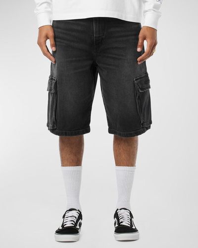 Hudson Jeans 90'S Inspired Denim Cargo Shorts - Black