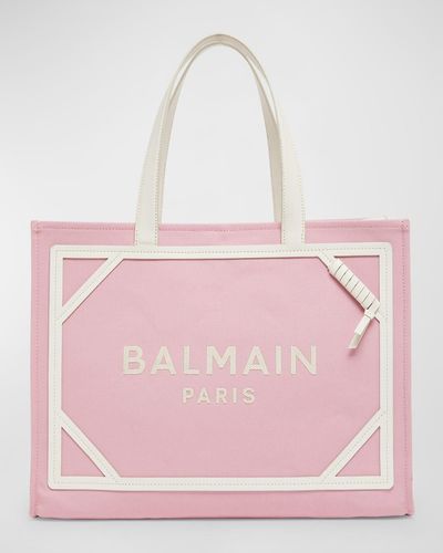 Balmain B Army Medium Shopper Tote Bag - Pink