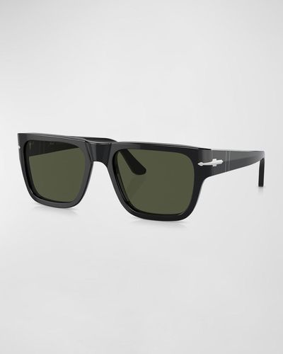 Persol Acetate Square Sunglasses - Green