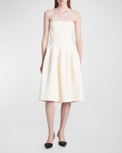Altuzarra Parolini Strapless Midi Dress - White