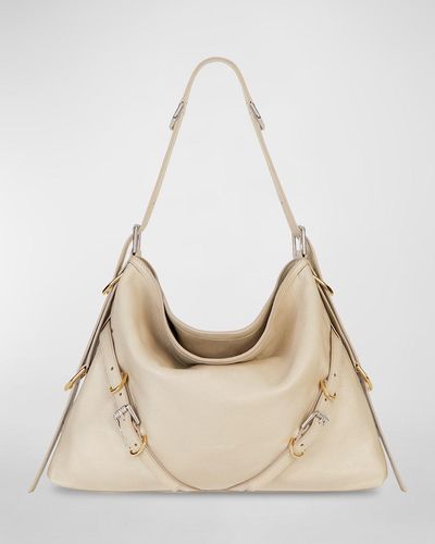 Givenchy Voyou Medium Shoulder Bag - Natural