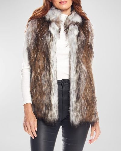 Fabulous Furs Limited Edition Faux-fur Vest - Inclusive Sizing - Brown