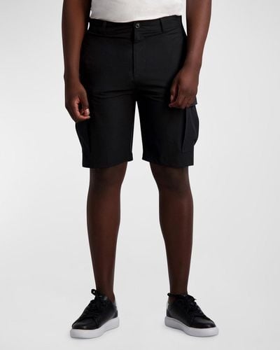 Karl Lagerfeld Athletic Cargo Shorts - Black