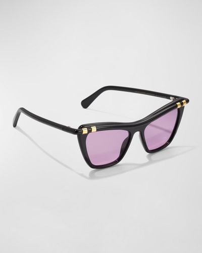 Zimmermann Stellify Acetate Cat-Eye Sunglasses - Black