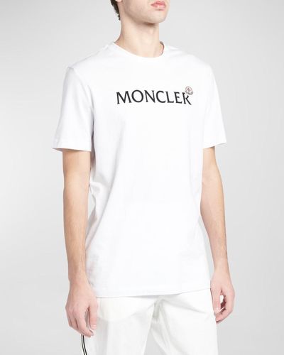 Moncler Logo Patch Crew T-Shirt - White