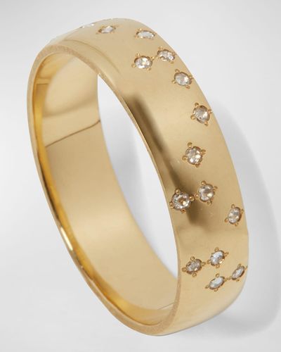 Milamore Diamond Braille 'self Love' Ring - Metallic