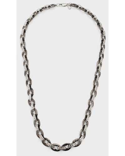 Armenta Romero Sterling Chain Link Necklace - Blue