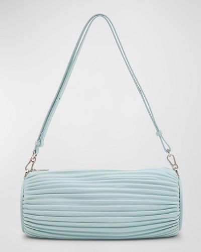 Loewe X Paula's Ibiza Bracelet Pleated Pouch Shoulder Bag - Blue
