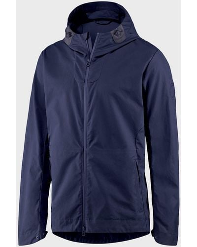Fisher + Baker Kensington Zip-Front Hooded Jacket - Blue
