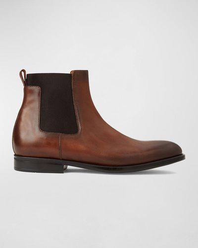Bruno Magli Byron Leather Chelsea Boots - Brown