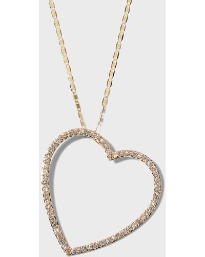 Lana Jewelry Flawless Heart Necklace - Metallic