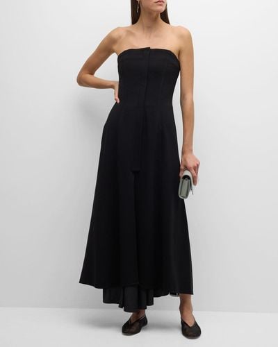 Proenza Schouler Danielle Strapless Midi Dress - Black