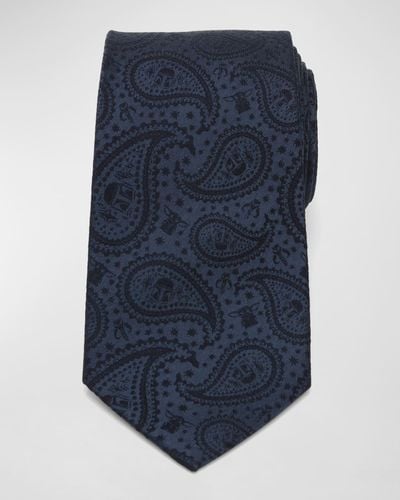 Cufflinks Inc. The Mandalorian & The Child Paisley Silk Tie - Blue
