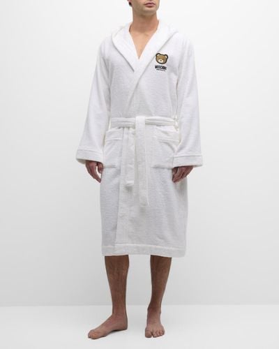 Moschino Underbear Toweling Robe - White
