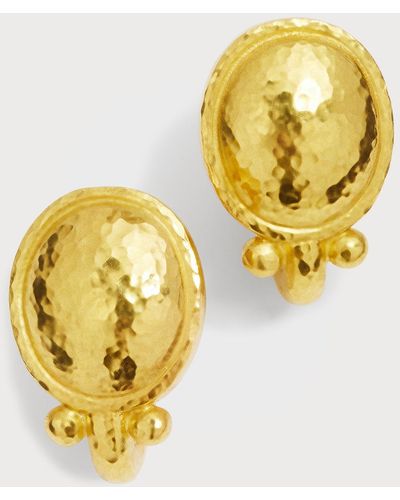 Elizabeth Locke Sarabella 19k Gold Earrings - Metallic