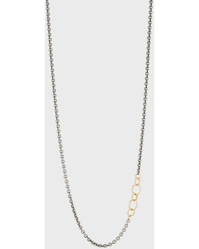 Armenta Old World Chain Necklace With Champagne Diamonds - White